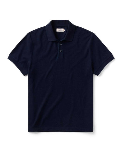 The Pacific Polo in Rinsed Indigo Pique