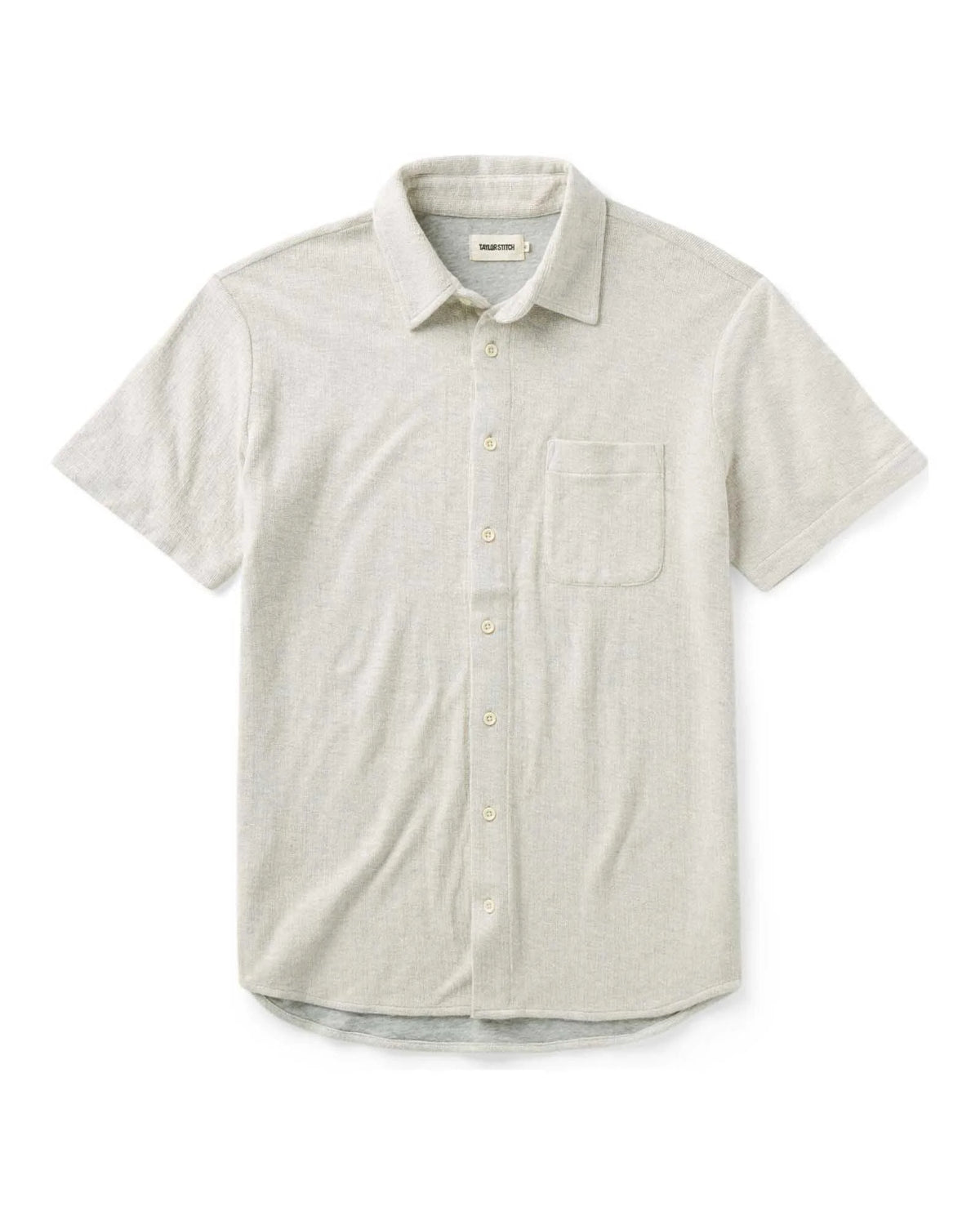 The Short Sleeve California in Heather Oat Double Knit
