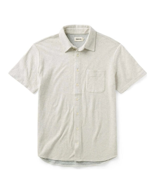 The Short Sleeve California in Heather Oat Double Knit