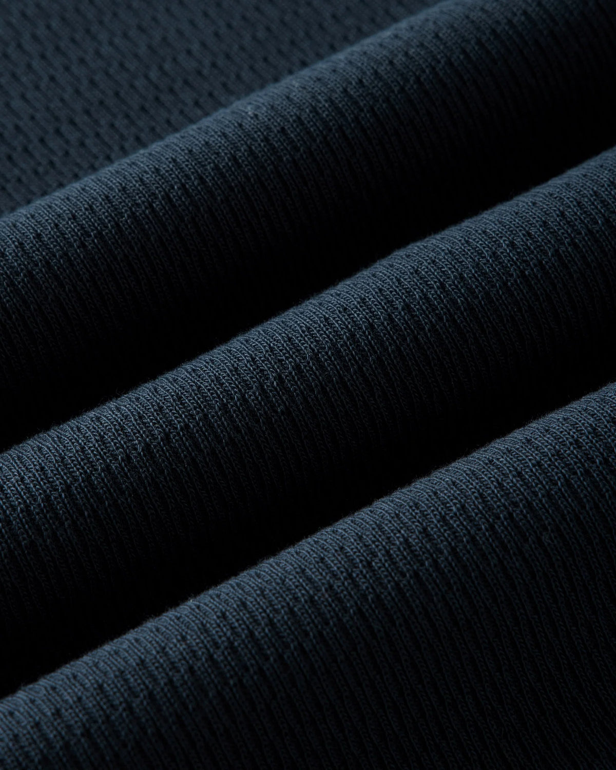 The Organic Cotton Crew in Dark Navy Waffle
