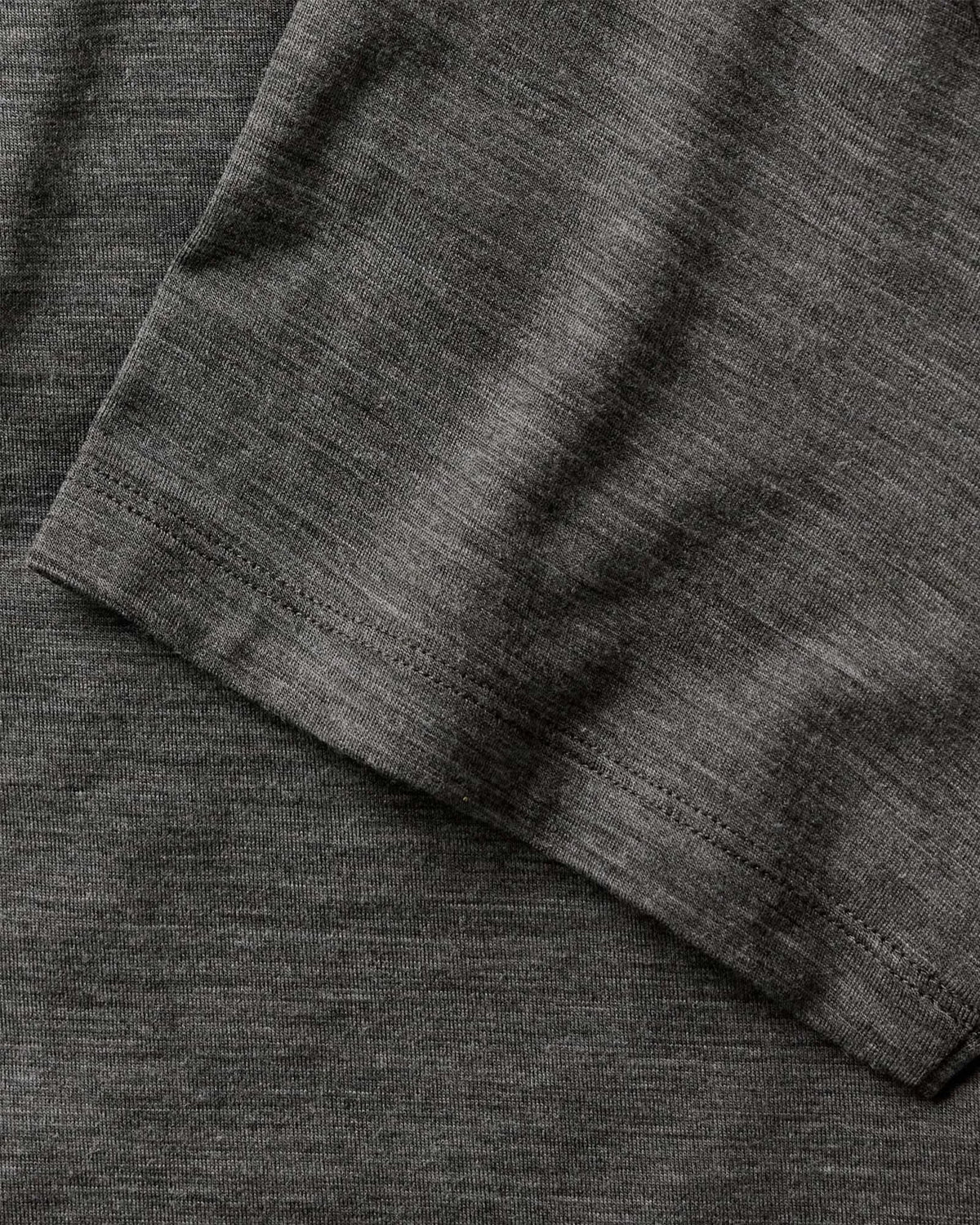 The Merino Polo in Heather Army