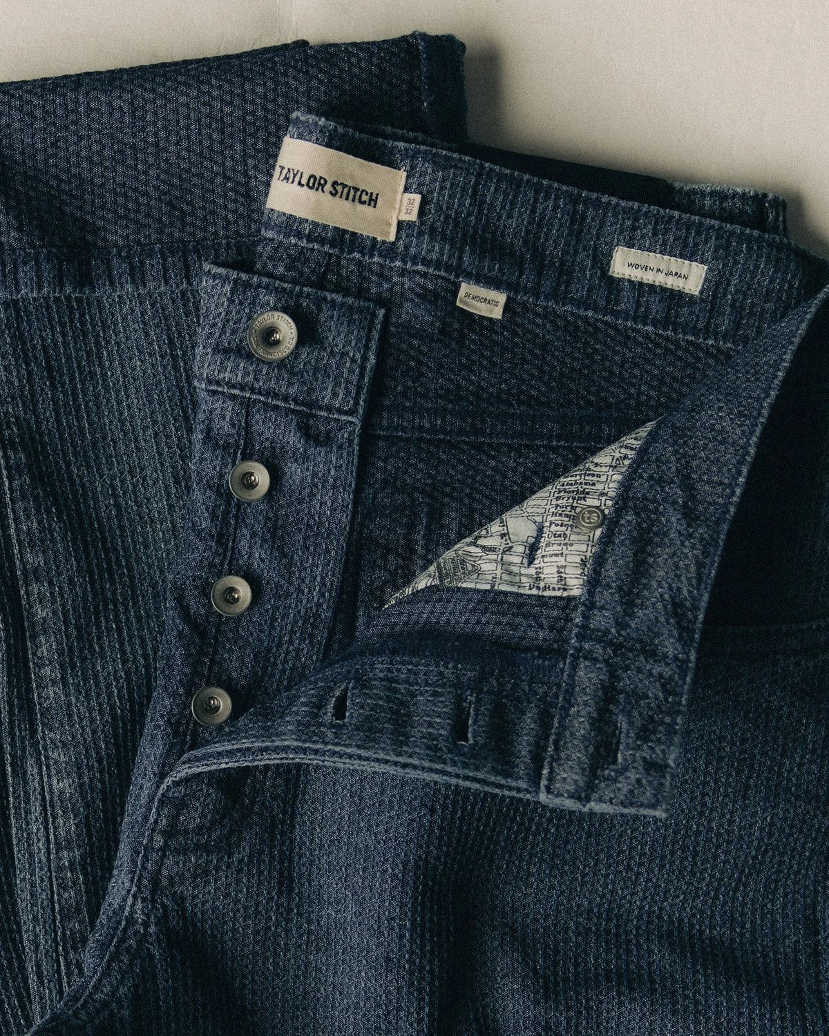 The Democratic Jean in Japanese Washed Indigo Sashiko