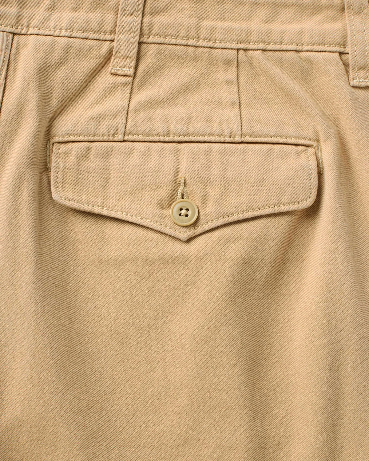 The Pleated Short in Organic Field Khaki Twill