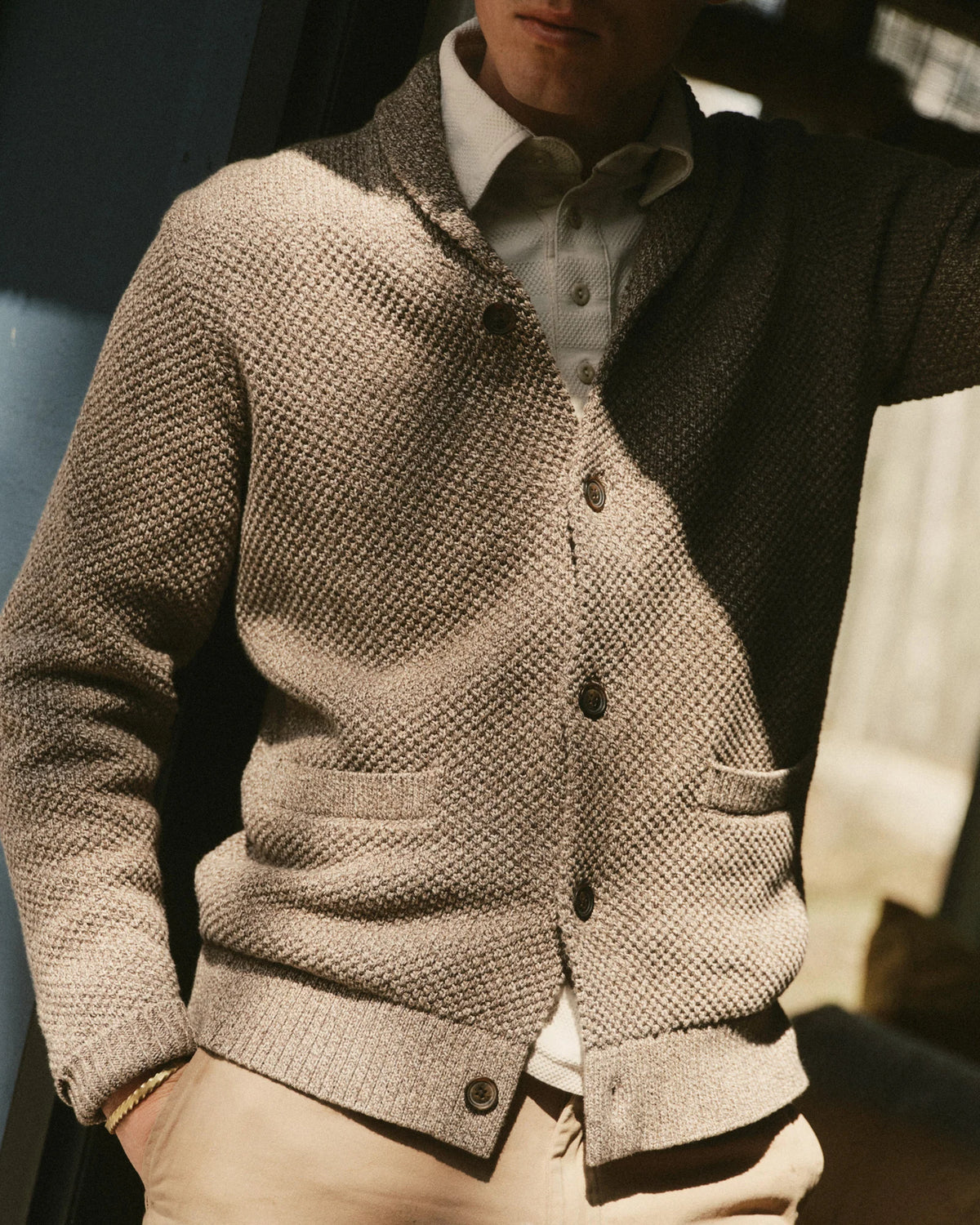 The Crawford Sweater in Coffee Twist
