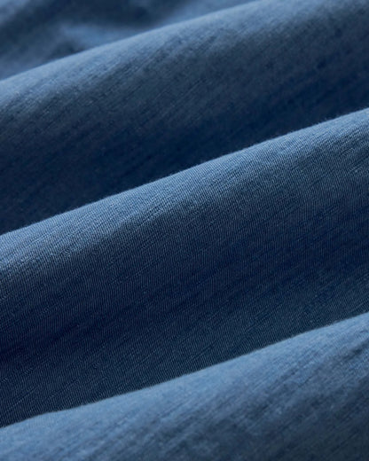 The Short Sleeve California in Washed Indigo Slub