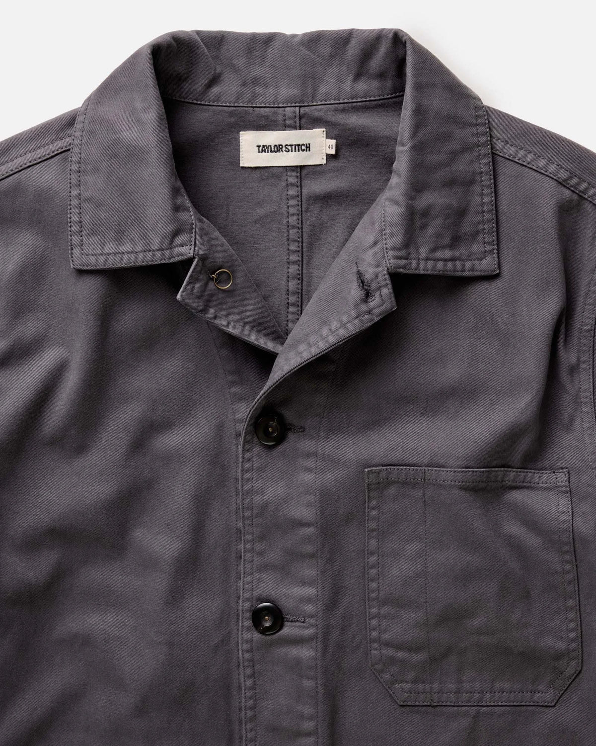 The Ojai Jacket in Organic Charcoal Foundation Twill