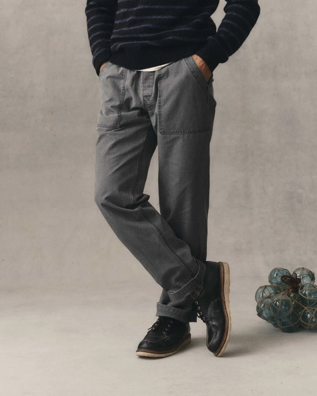 The Breakwater Pant in Dark Grey Ripstop