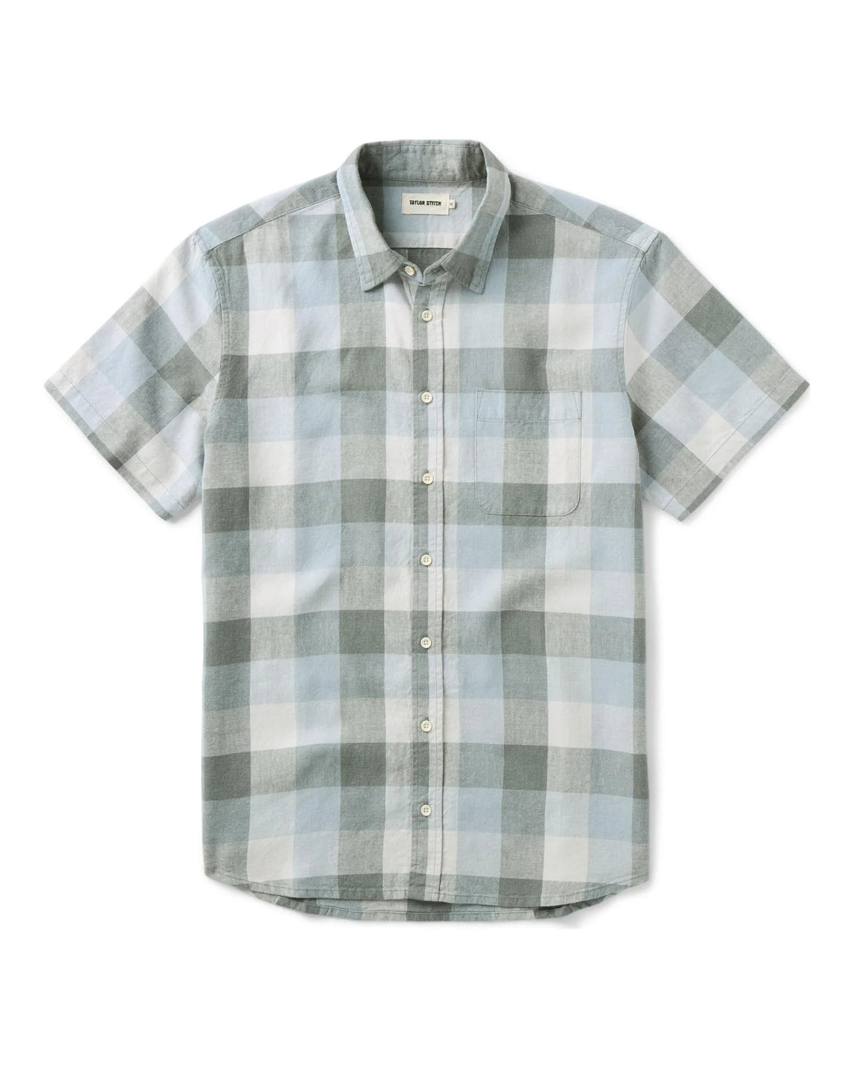 The Short Sleeve California in Overcast Check Hemp