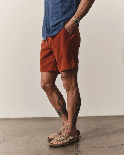 The Apres Short in Heather Chili Pincord