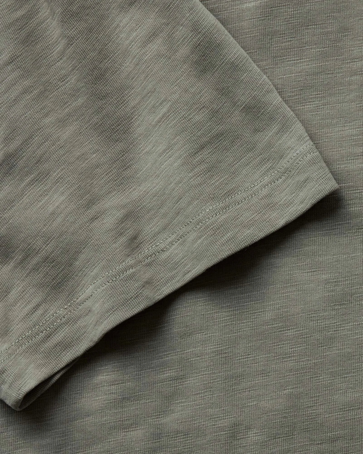 The Slub Tee in Smoked Olive