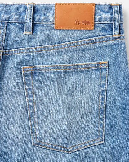 The Democratic Jean in Light Wash Organic Selvedge