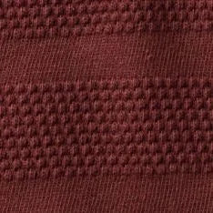 The Bywater Polo in Burgundy Knit Stripe