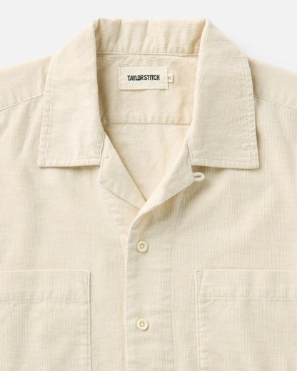 The Conrad Shirt in Heather Oat Pincord