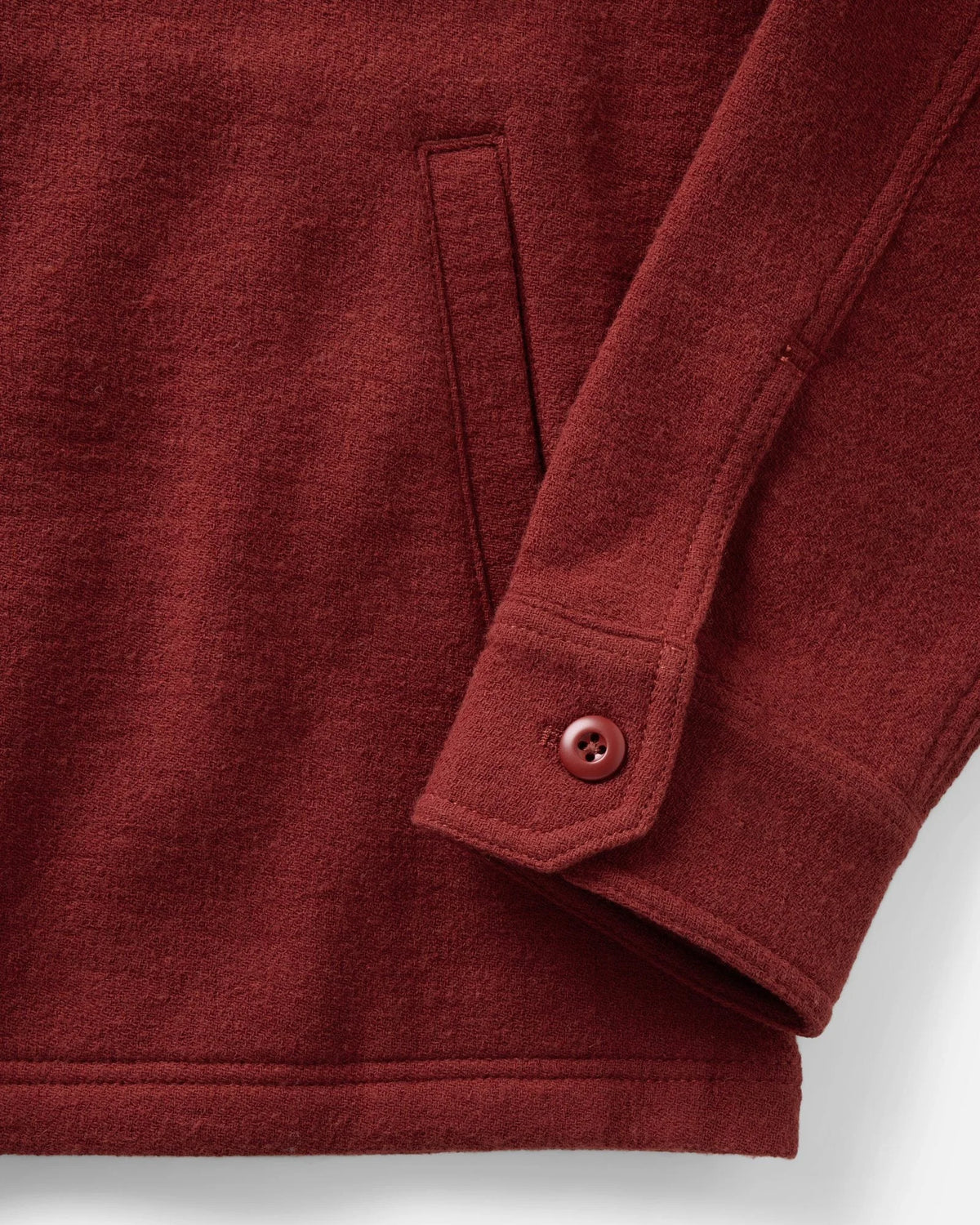The Kenne Shirt Jacket in Canyon Cotton Wool Crepe