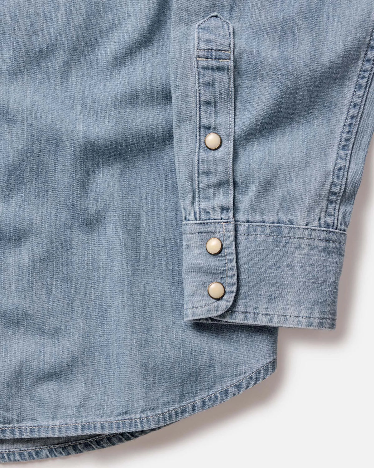 The Glacier Shirt in Washed Indigo Selvedge Denim