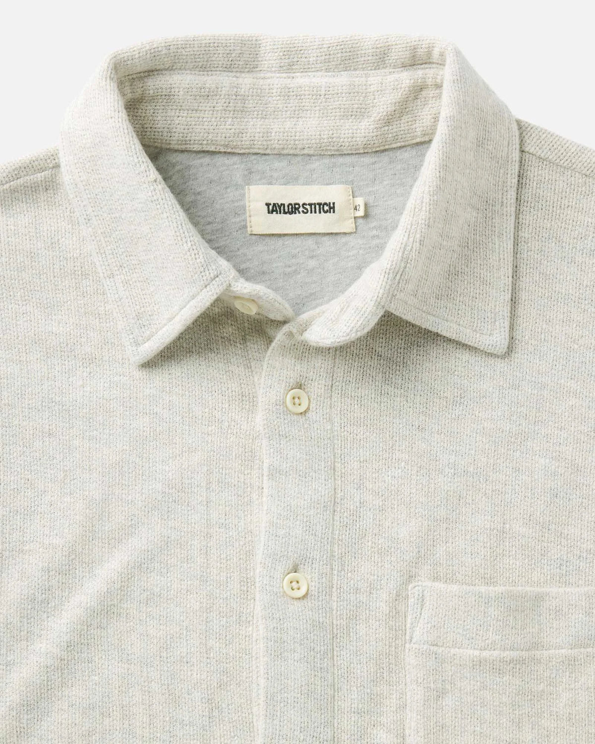 The Short Sleeve California in Heather Oat Double Knit
