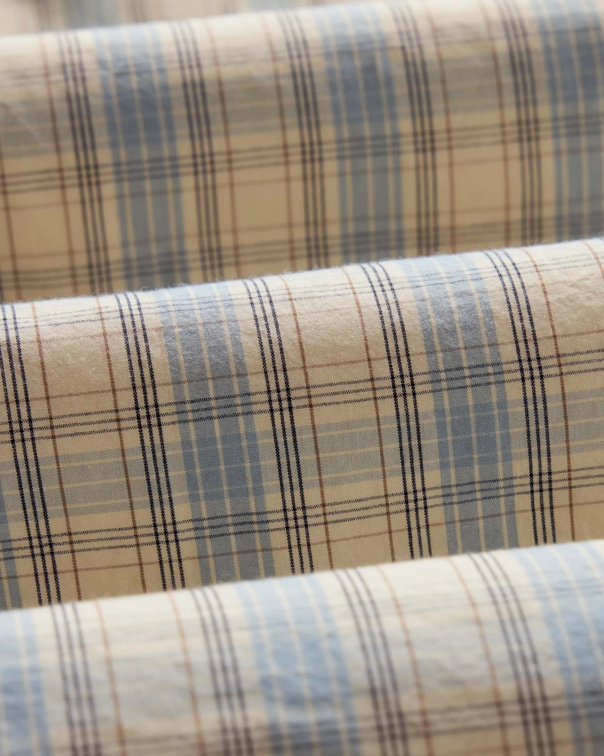 The Logan Popover in Blue Sky Plaid