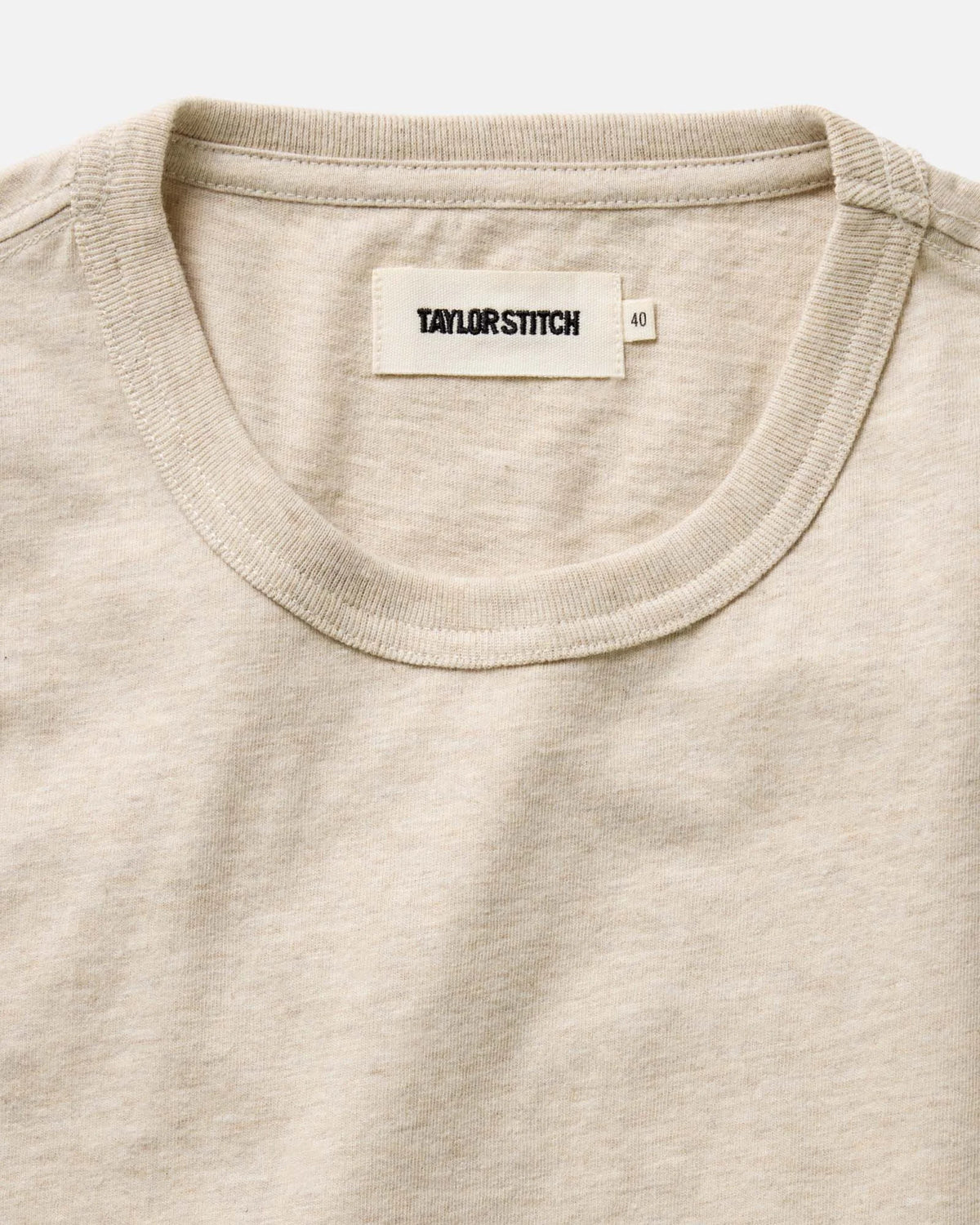 The Organic Cotton Tee in Heather Oat