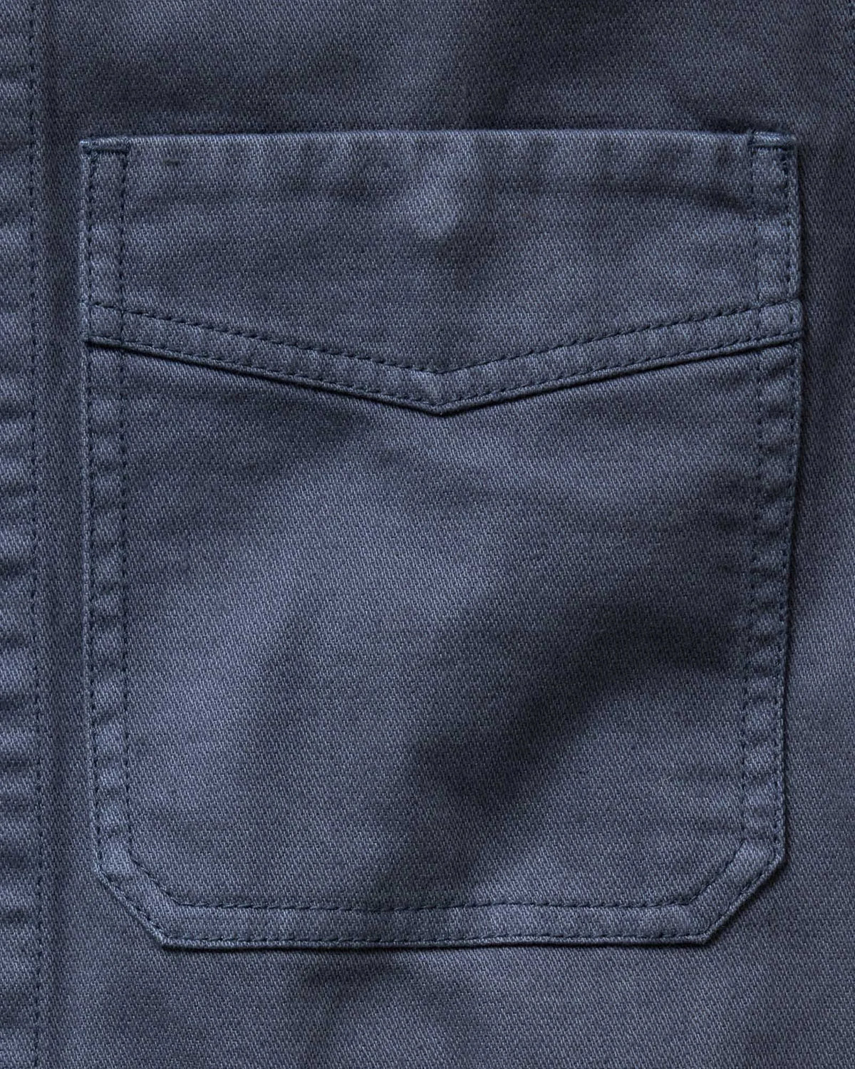 The Station Jacket in Petrol Blue Broken Twill