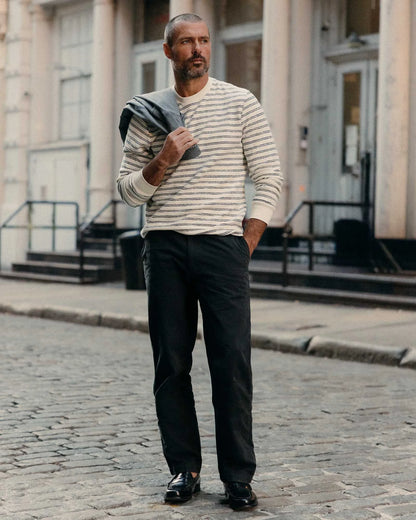 The Straight Foundation Pant in Organic Faded Black