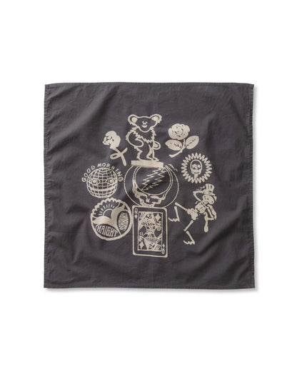 The Bandana in Faded Black Stamp