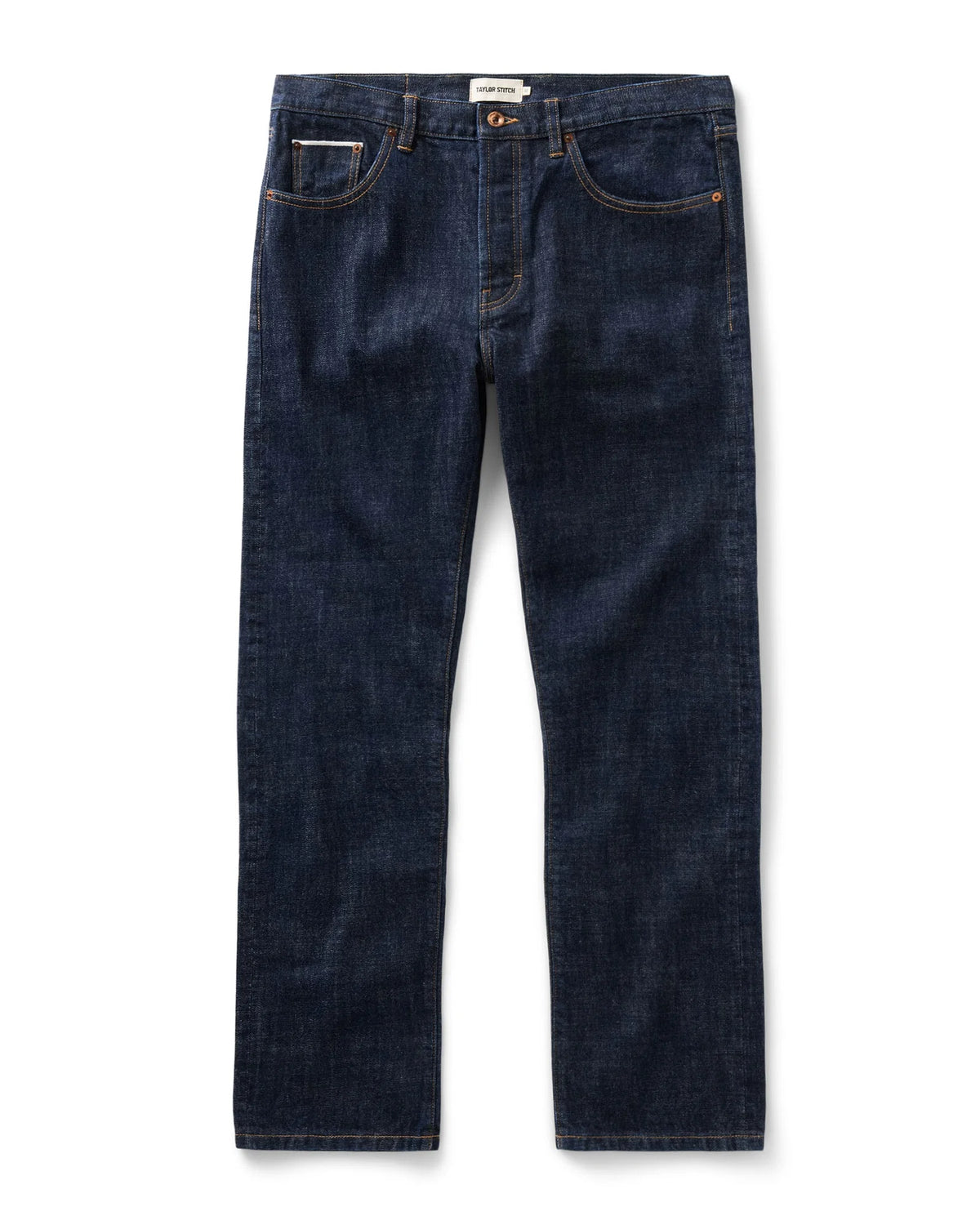 The Straight Jean in Rinsed Organic Selvedge