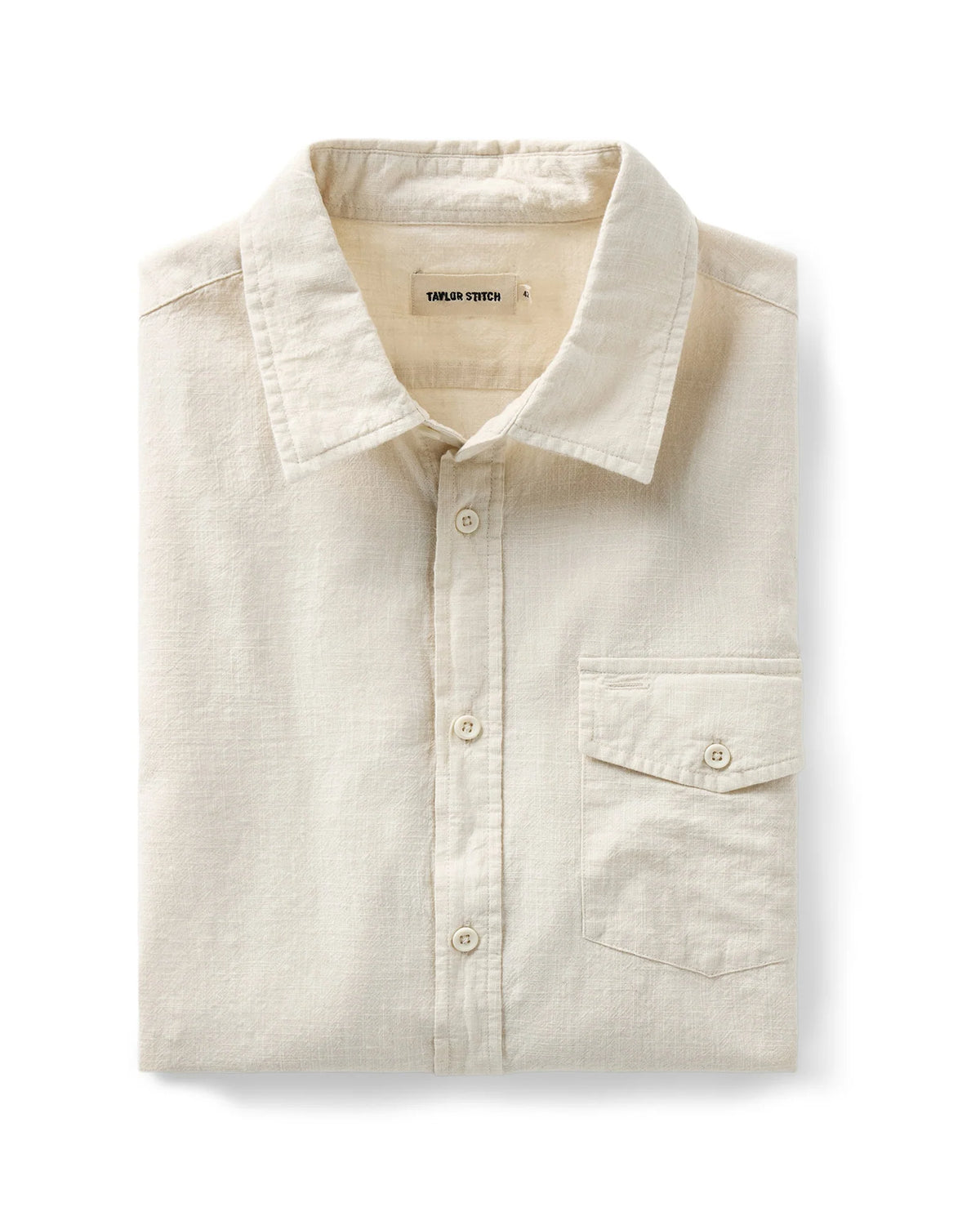 The Quincy Shirt in Vintage White Slub