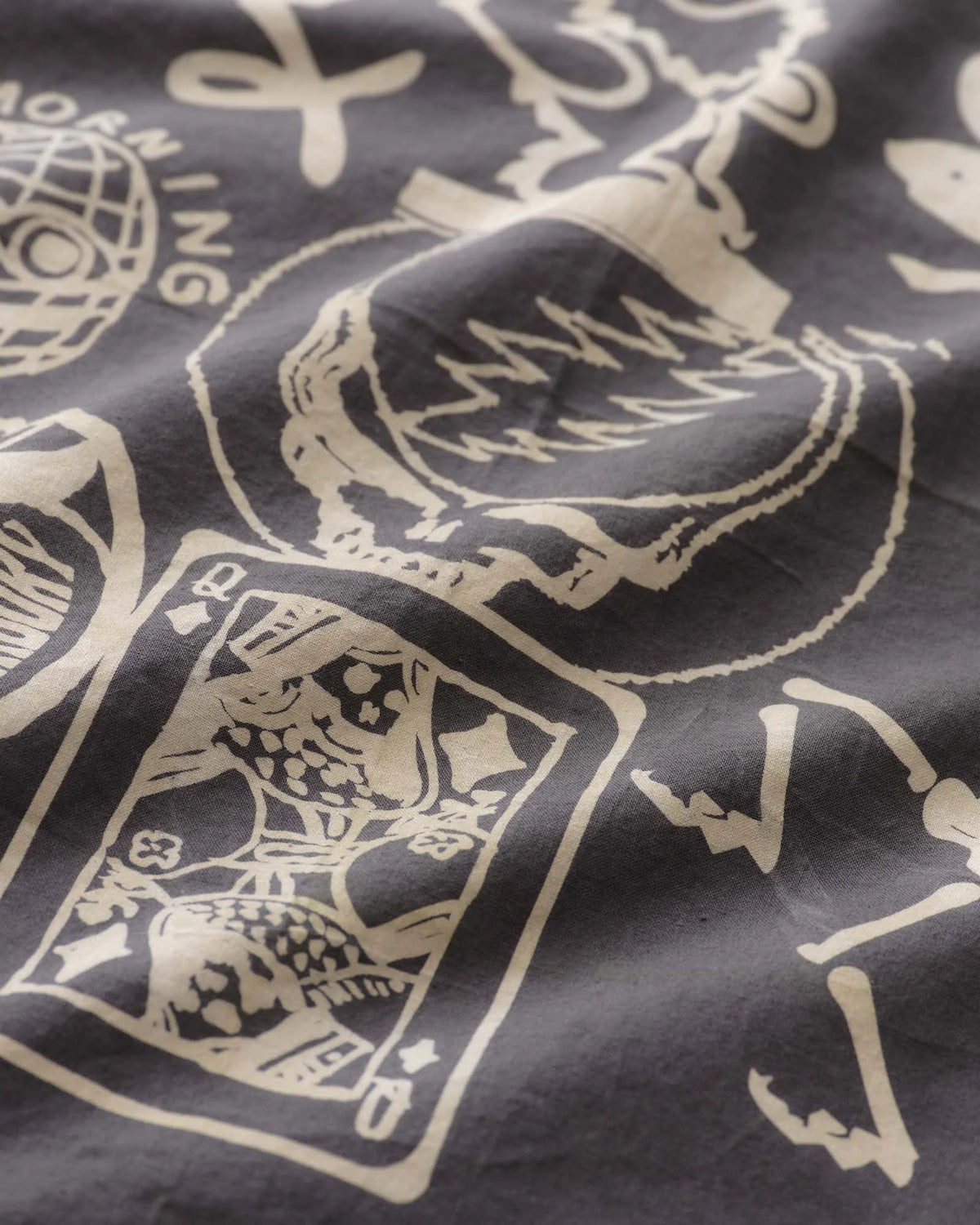 The Bandana in Faded Black Stamp