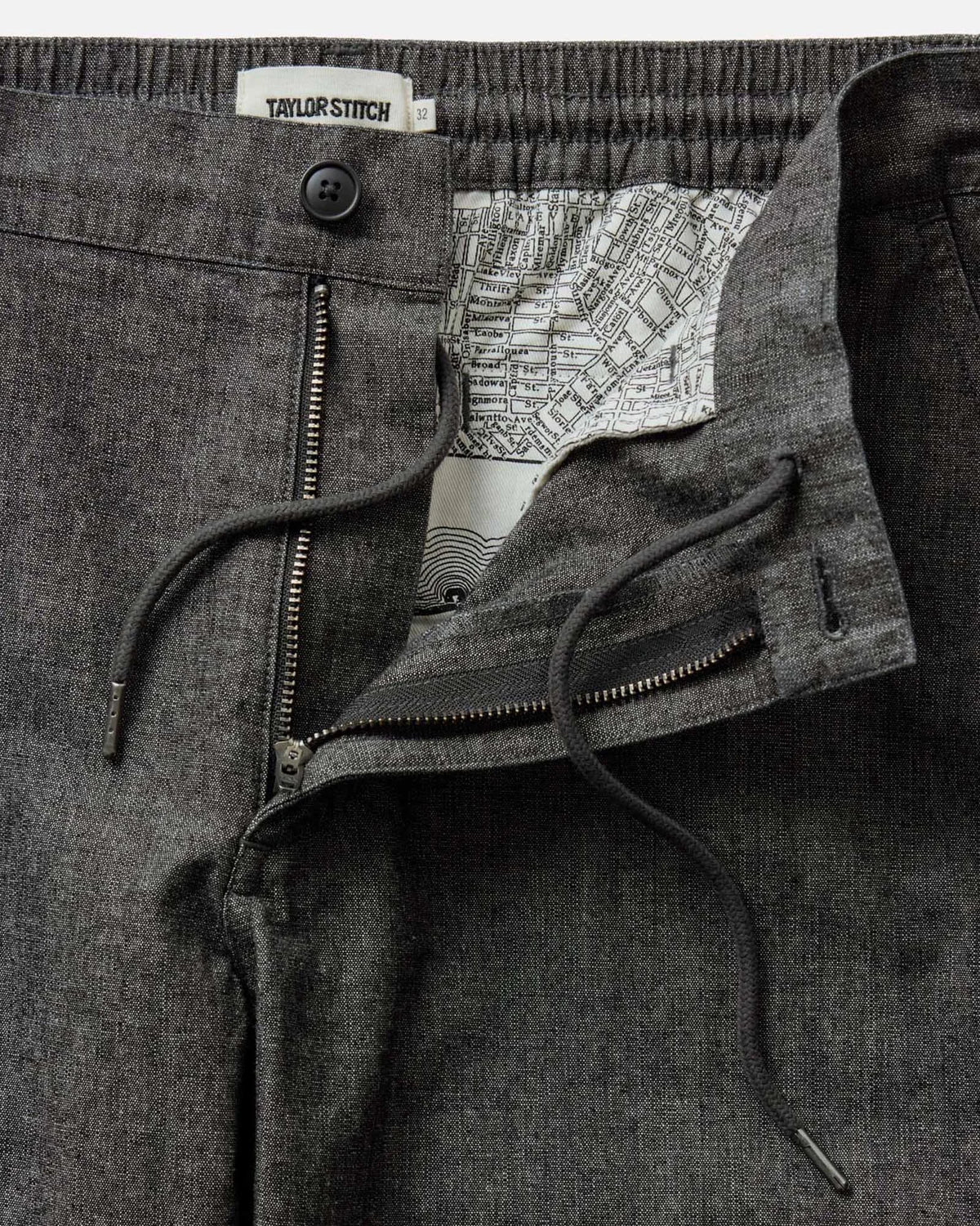The Easy Pant in Black Indigo Chambray