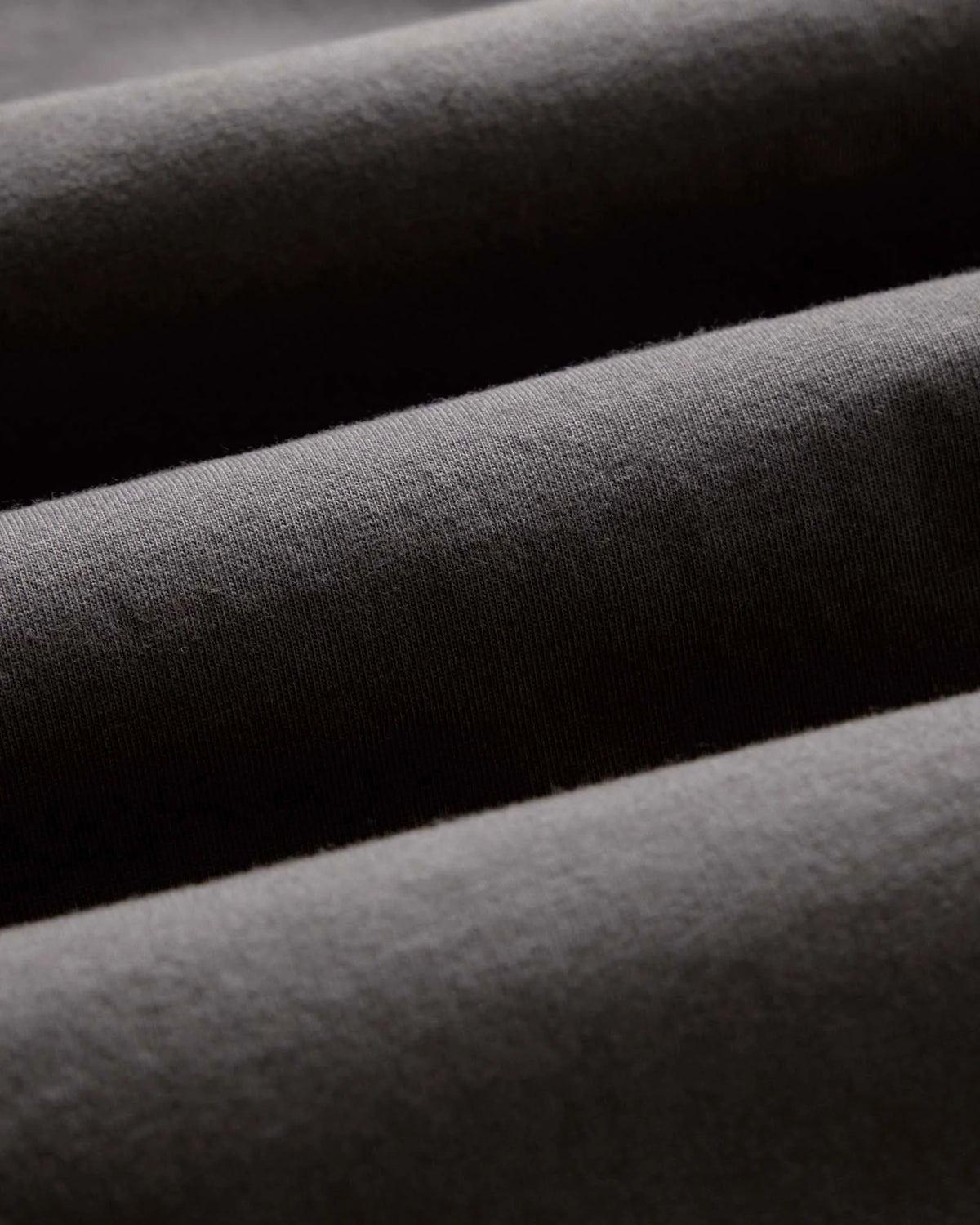 The Organic Cotton Long Sleeve Tee in Faded Black