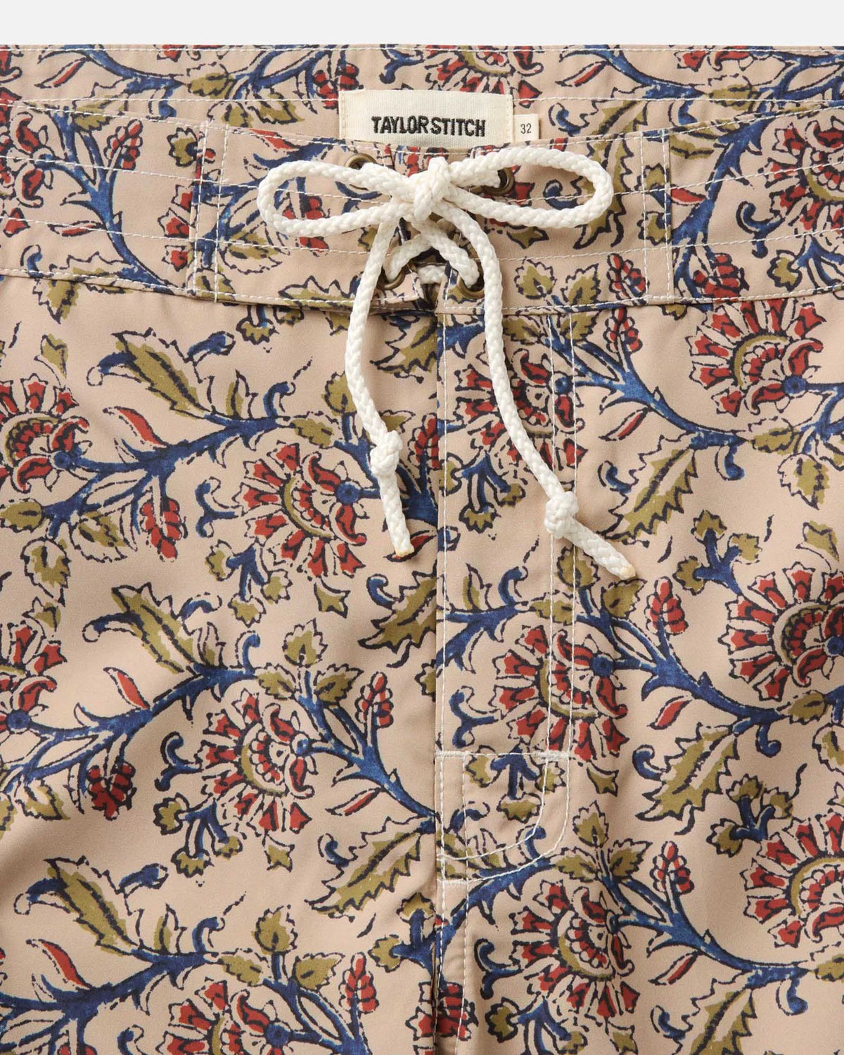 The Drift Board Short in Ivory Floral
