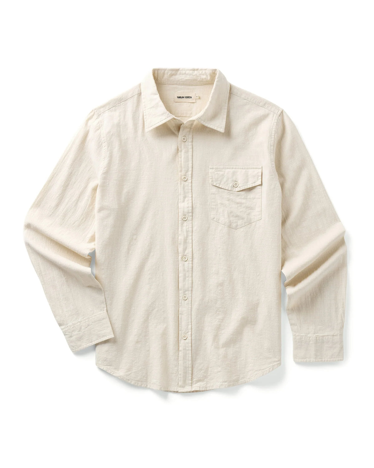 The Quincy Shirt in Vintage White Slub