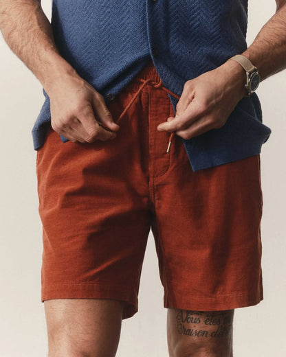 The Apres Short in Heather Chili Pincord