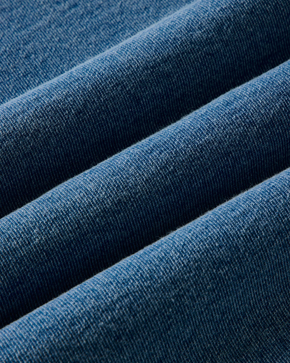 The Sunset Henley in Washed Indigo Terry