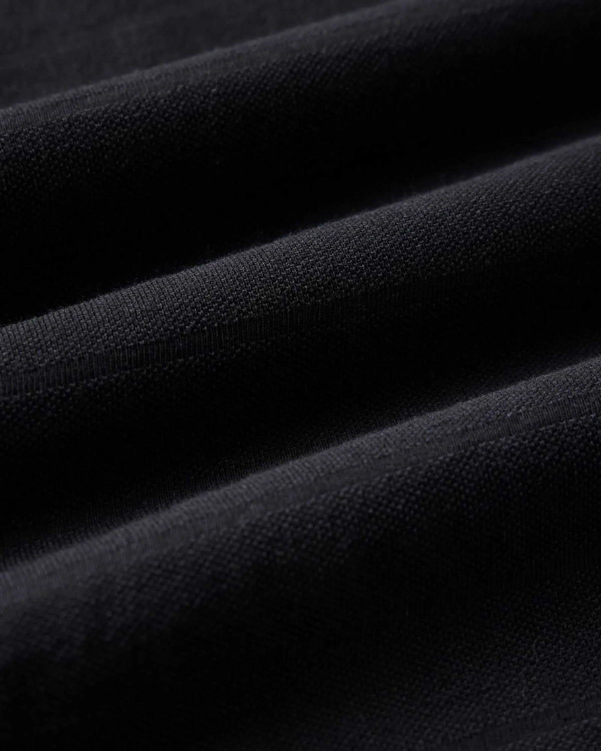 The Pacific Polo in Black Indigo Pique Stripe