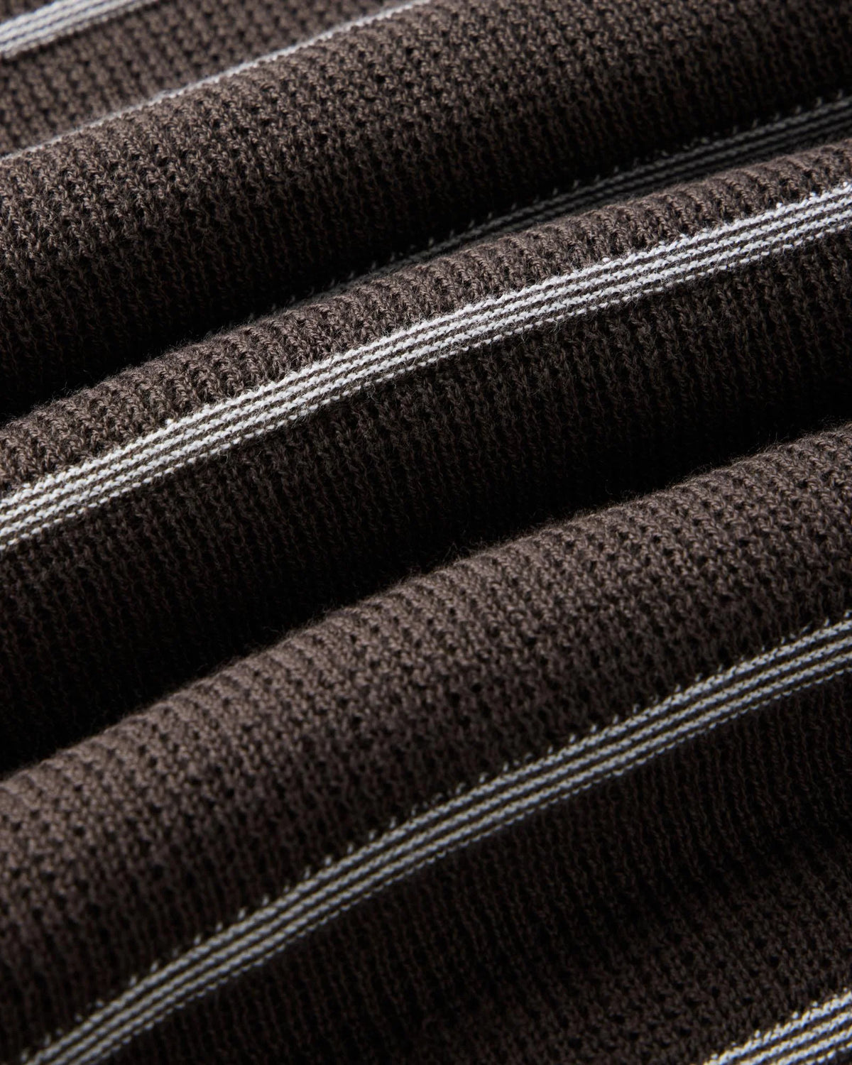 The Brody Sweater Tee in Espresso Stripe