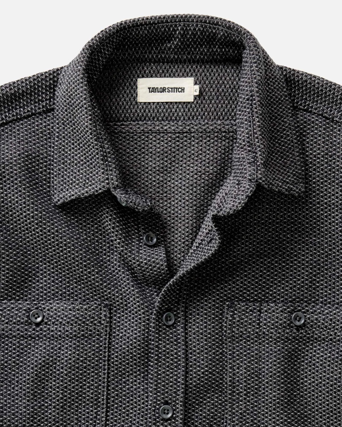 The Utility Shirt in Charcoal Sashiko