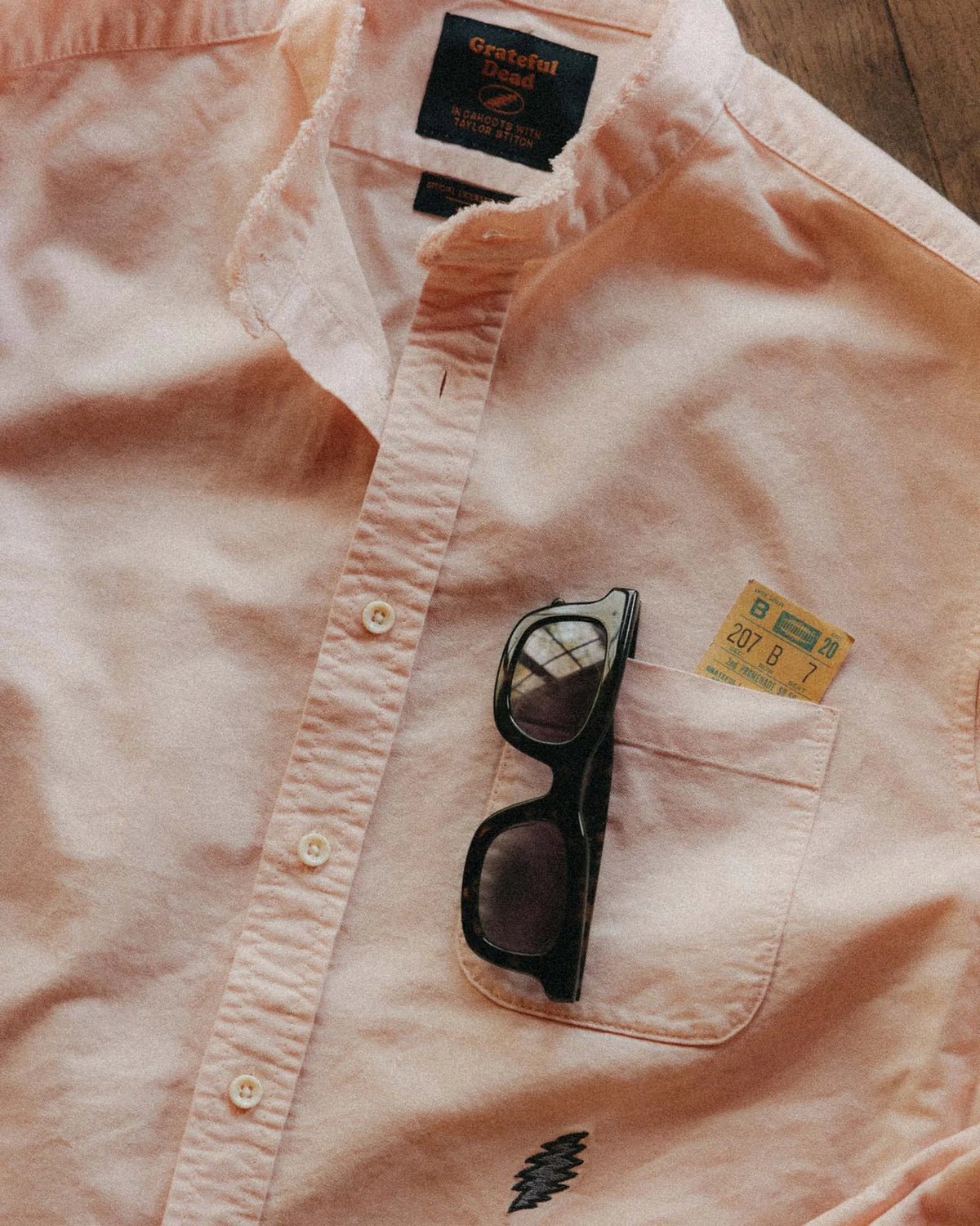 The Stageworn Jack in Pale Rose Oxford
