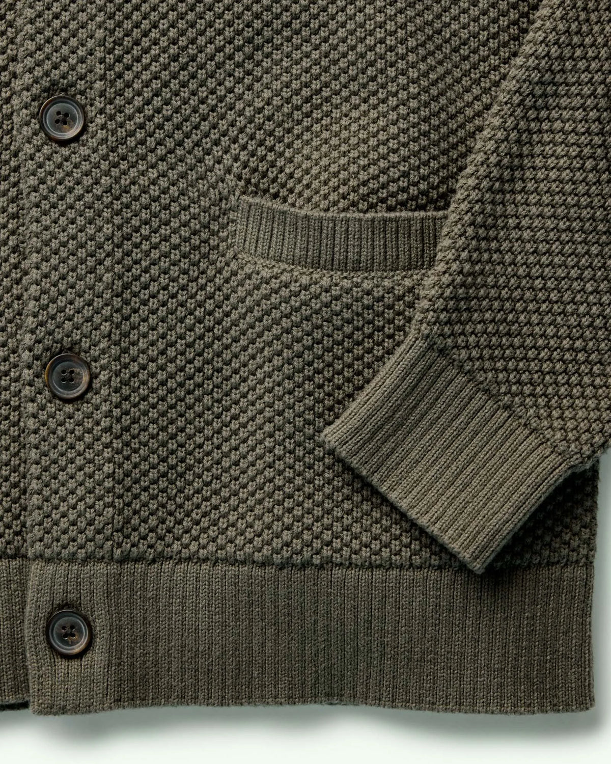 The Crawford Sweater in Fatigue Olive