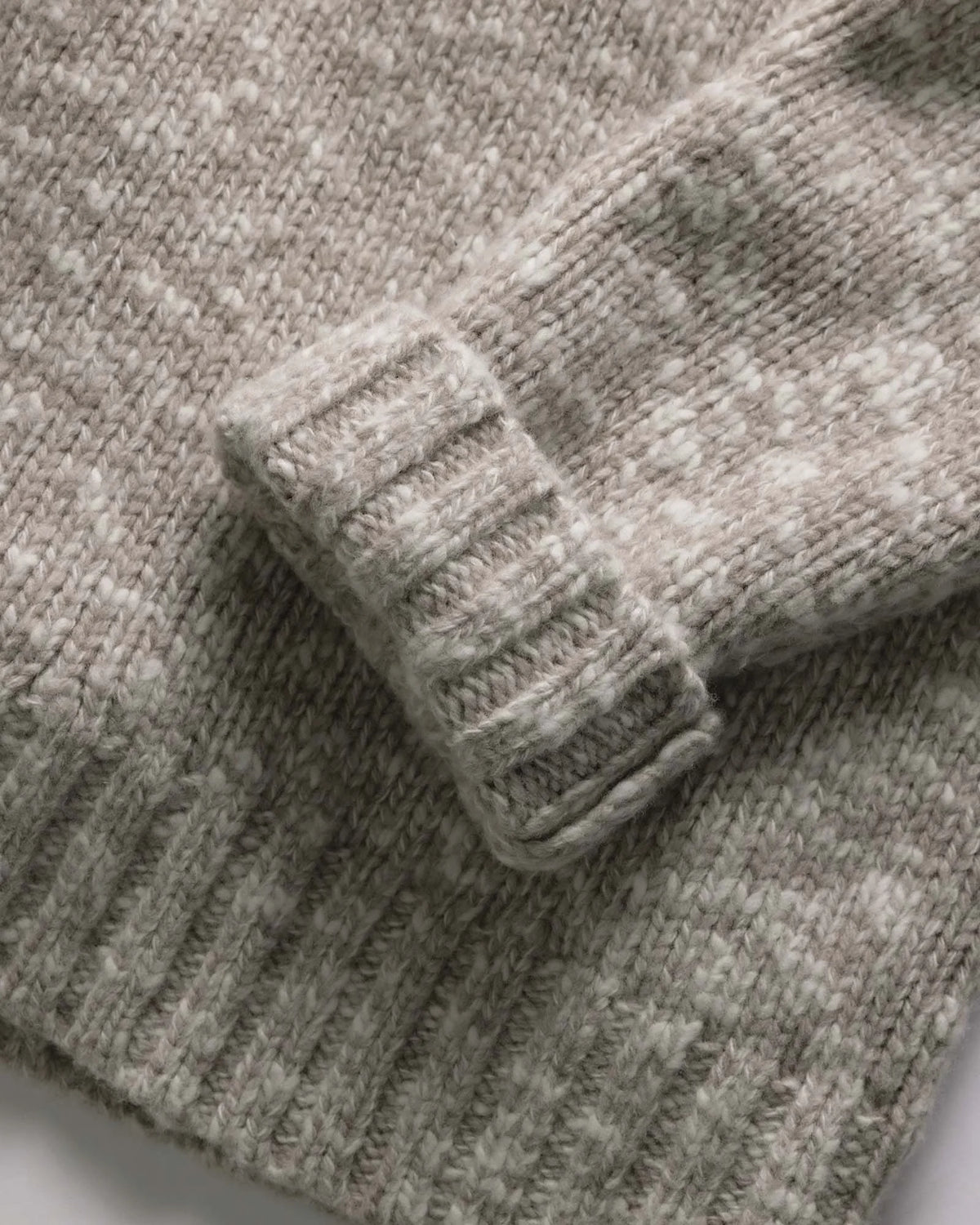 The Match V-Neck Sweater in Sable Merino Slub