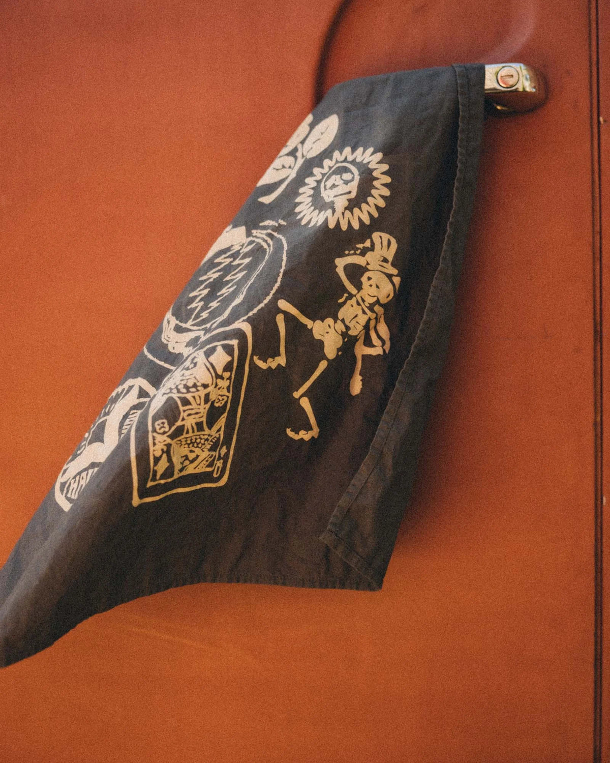The Bandana in Faded Black Stamp
