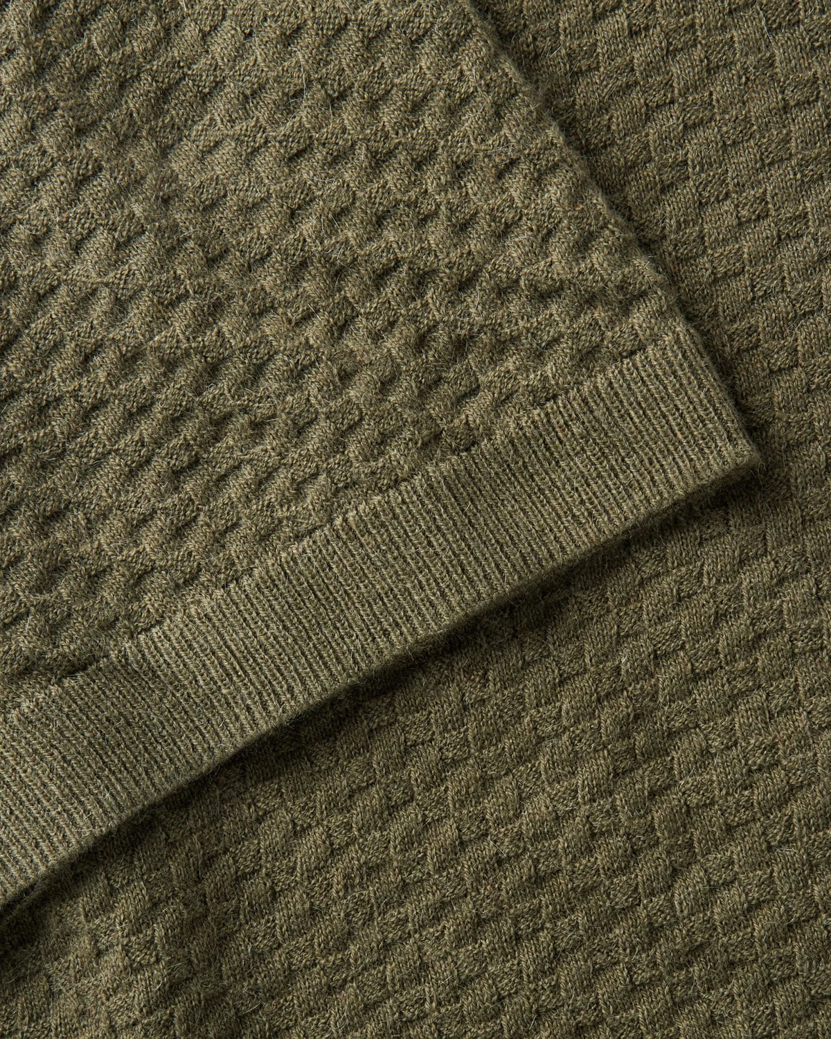 The Arlo Sweater Polo in Cilantro Texture Knit