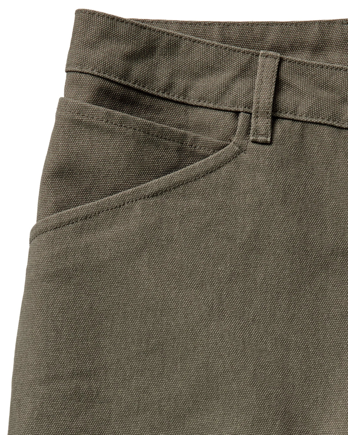 The Chore Pant in Stone Chipped Canvas