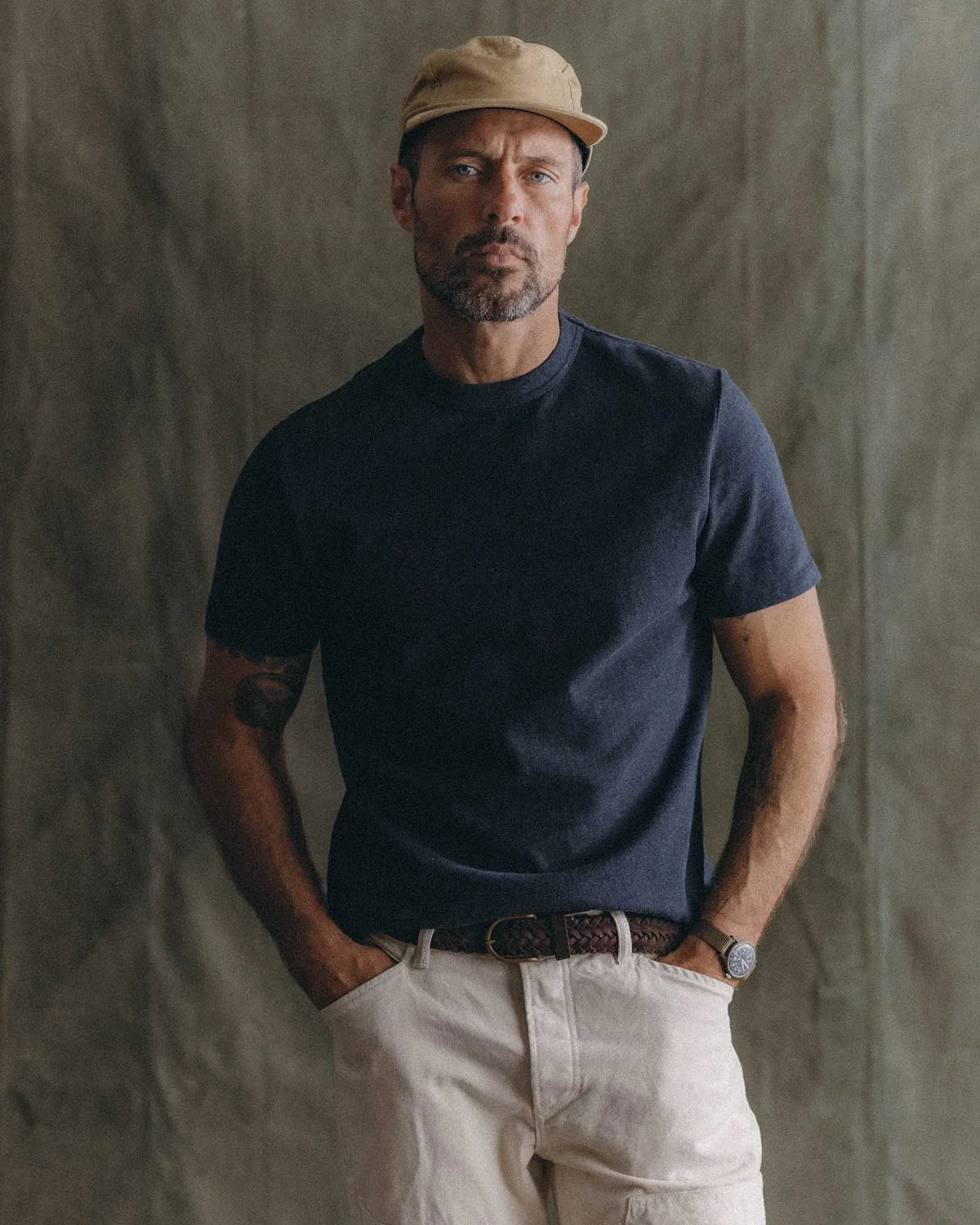The Organic Cotton Shop Tee in Navy Twist