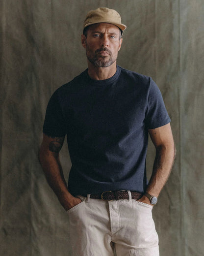 The Organic Cotton Shop Tee in Navy Twist