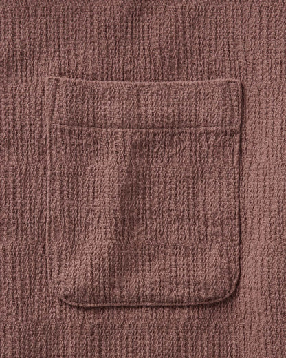 The Short Sleeve California in Redwood Hacci