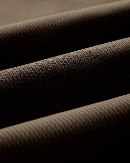 The Organic Cotton Crew in Fatigue Olive Waffle