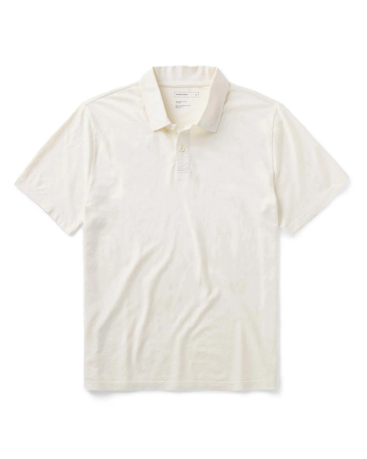 The Cotton Hemp Polo in Vintage White