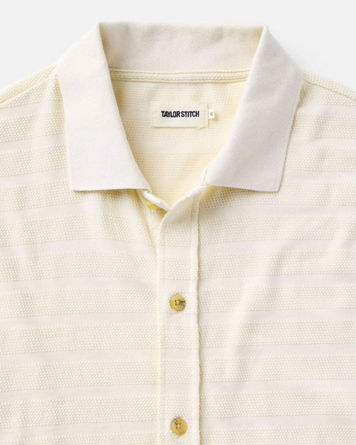The Bywater Polo in Natural Knit Stripe
