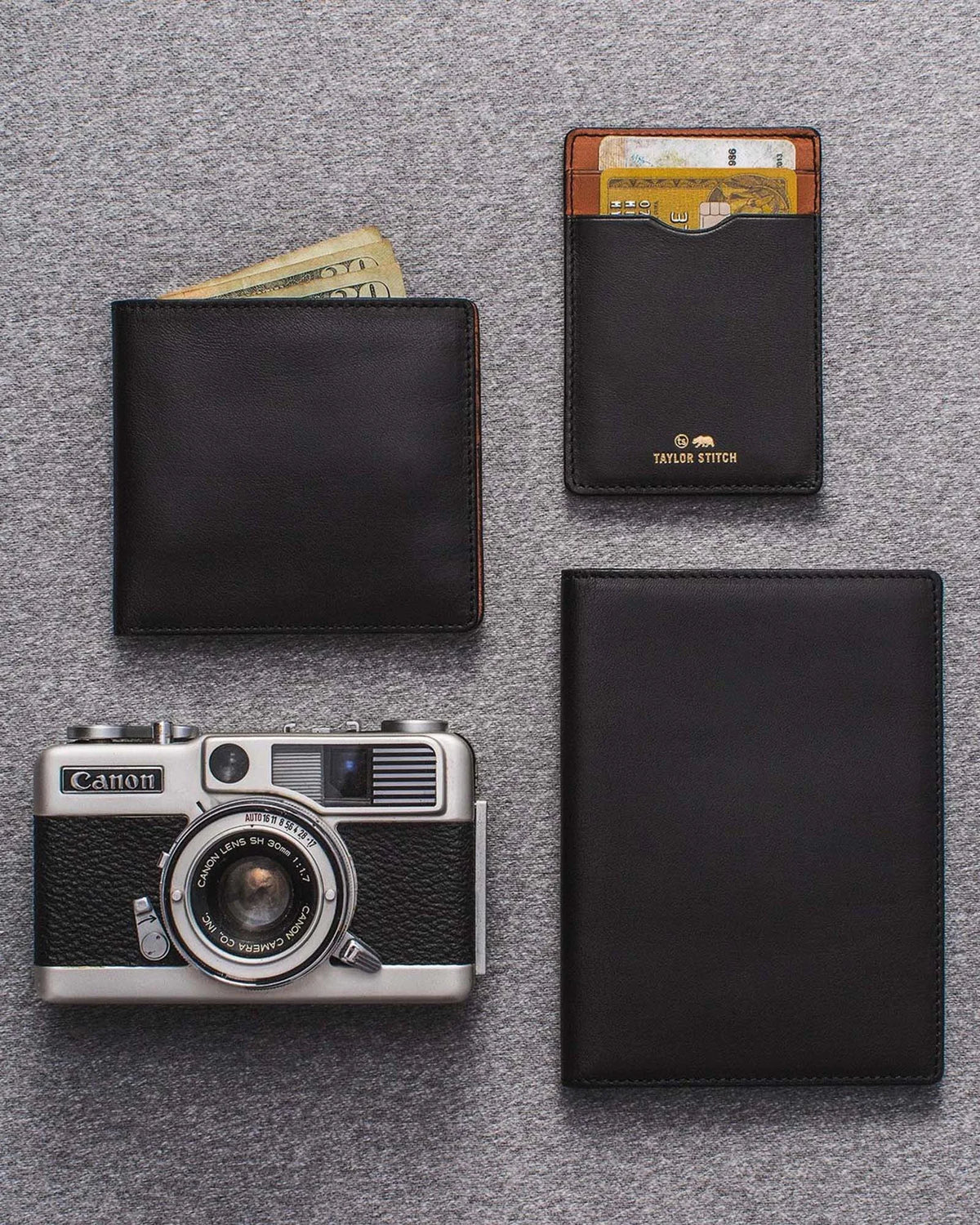 The Minimalist Billfold Wallet in Black